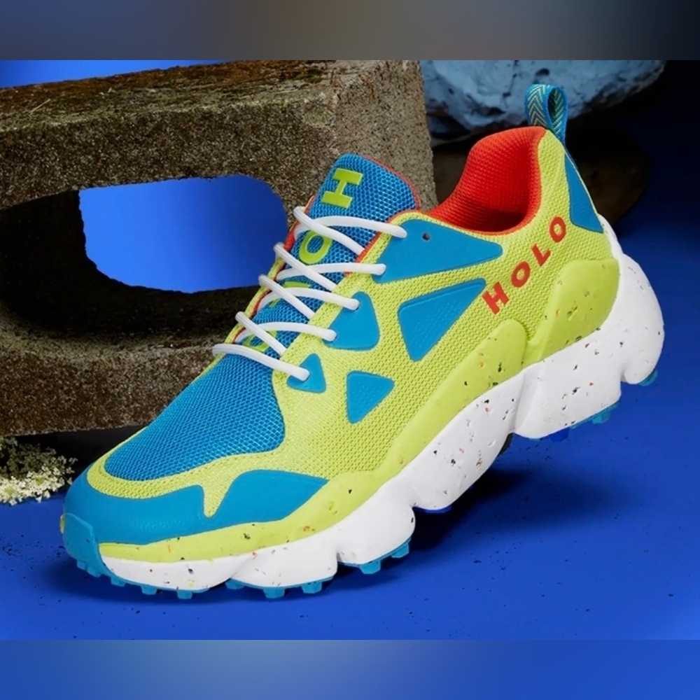 🔥New Holo Eco Nephelae Women's 7.5 Wide Hi-Viz Neon Road Running Shoe Sneaker